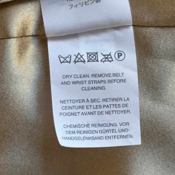 New w/ tags - J Crew Collection Icon Trench Coat | Petite 0 | Light Khaki E1708 - Picture 13 of 13